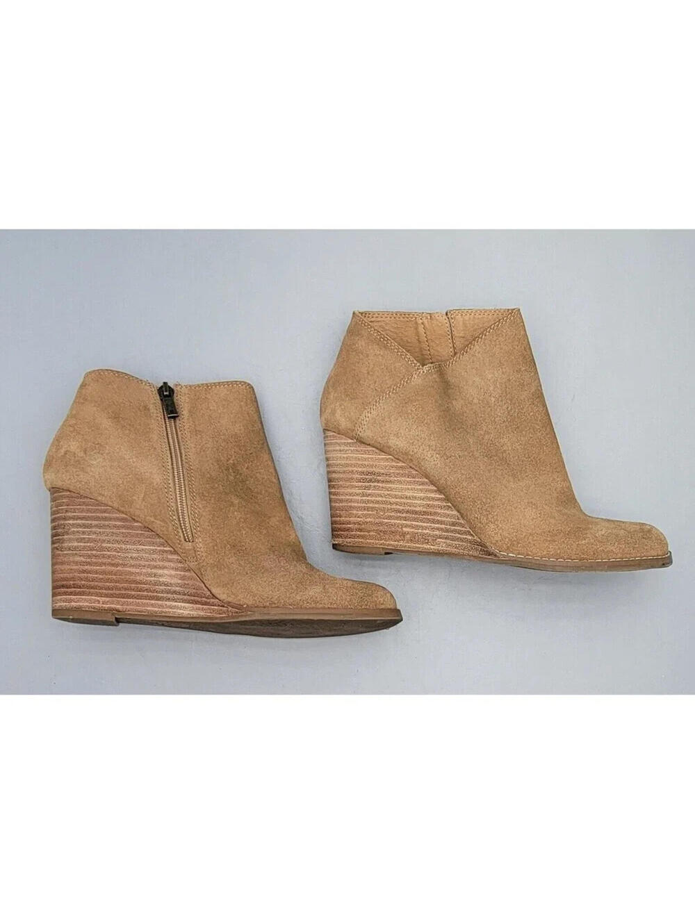 Lucky Brand Yakeema Wedge Bootie Medium Brown Womens 9.5M